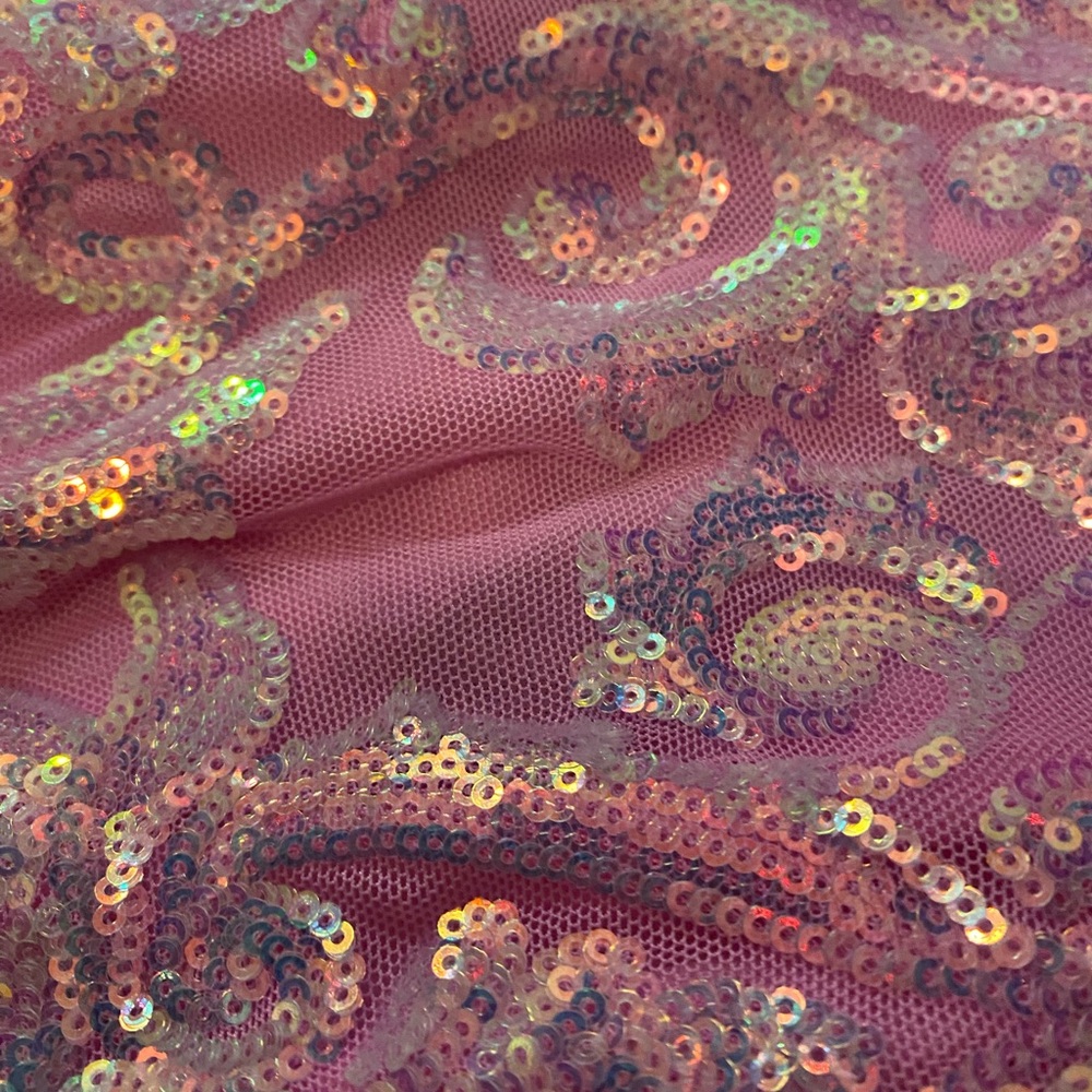 Pink Sequin Gown - Picture 4 of 5